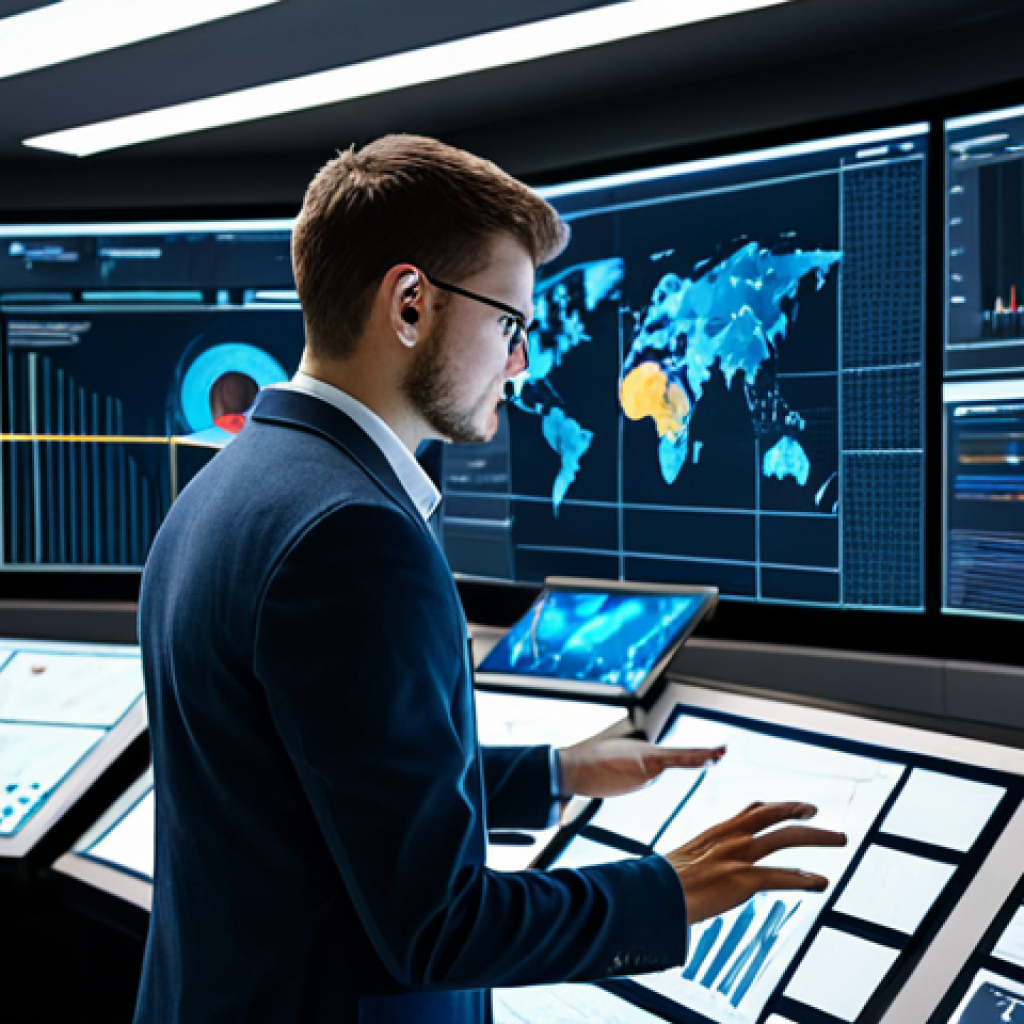 A focused young adult professional, fully clothed in a modest business casual outfit, meticulously analyzing complex data on multiple holographic screens in a modern, well-lit command center. The screens display abstract charts, graphs, and tactical overlays, symbolizing in-depth game mechanics analysis and strategic planning. The environment is a futuristic, clean, and organized workspace with ergonomic furniture and soft ambient lighting. professional photography, high-resolution, detailed textures, sharp focus, perfect anatomy, correct proportions, natural pose, well-formed hands, proper finger count, natural body proportions, safe for work, appropriate content, fully clothed, professional dress, family-friendly.