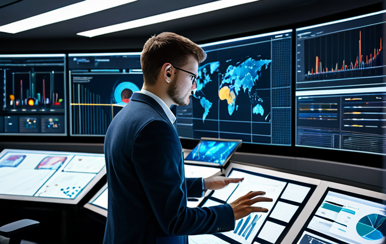 A focused young adult professional, fully clothed in a modest business casual outfit, meticulously analyzing complex data on multiple holographic screens in a modern, well-lit command center. The screens display abstract charts, graphs, and tactical overlays, symbolizing in-depth game mechanics analysis and strategic planning. The environment is a futuristic, clean, and organized workspace with ergonomic furniture and soft ambient lighting. professional photography, high-resolution, detailed textures, sharp focus, perfect anatomy, correct proportions, natural pose, well-formed hands, proper finger count, natural body proportions, safe for work, appropriate content, fully clothed, professional dress, family-friendly.