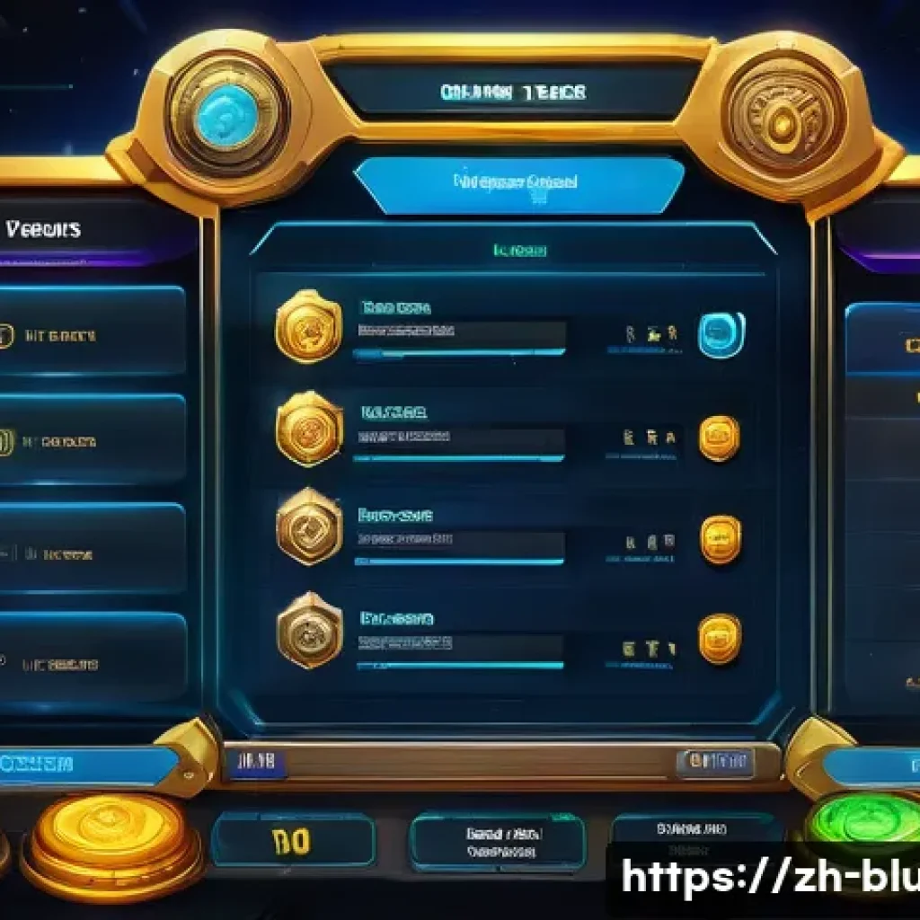 블루아카이브 인게임 경제 이해 - A vibrant, futuristic game interface showing a detailed resource management screen from a mobile RPG...