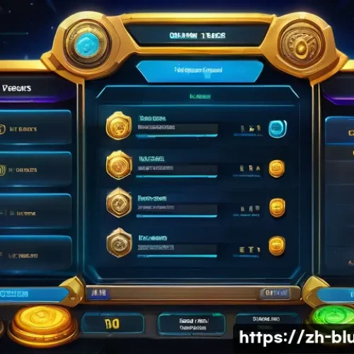 블루아카이브 인게임 경제 이해 - A vibrant, futuristic game interface showing a detailed resource management screen from a mobile RPG...