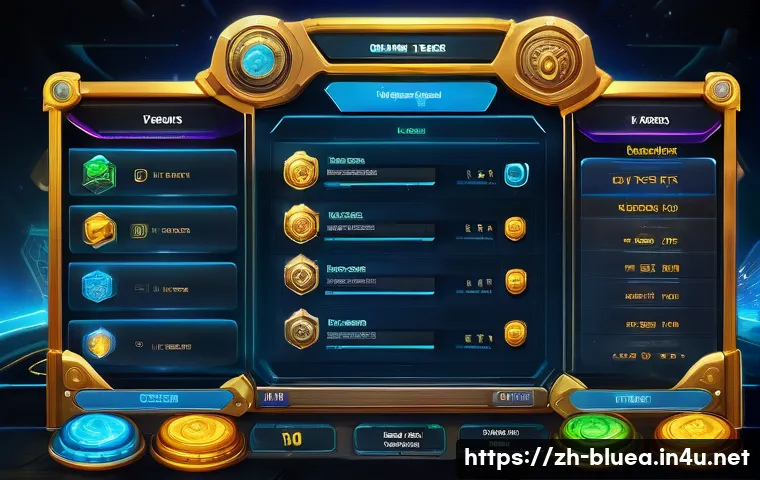 블루아카이브 인게임 경제 이해 - A vibrant, futuristic game interface showing a detailed resource management screen from a mobile RPG...