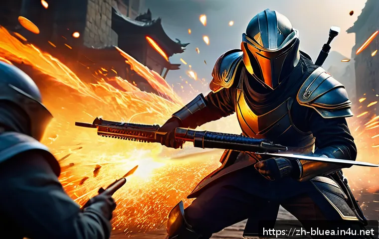 블루아카이브 최고 스킬 조합 - A dynamic fantasy battle scene featuring a swift assassin character wearing sleek, tactical armor an...